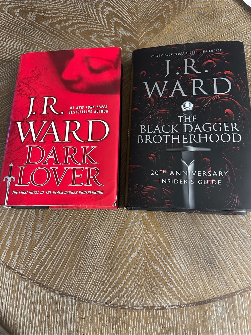 J.R. Ward Dark Lover (anniversary ed) and SIGNED 20th anniversary insider guide